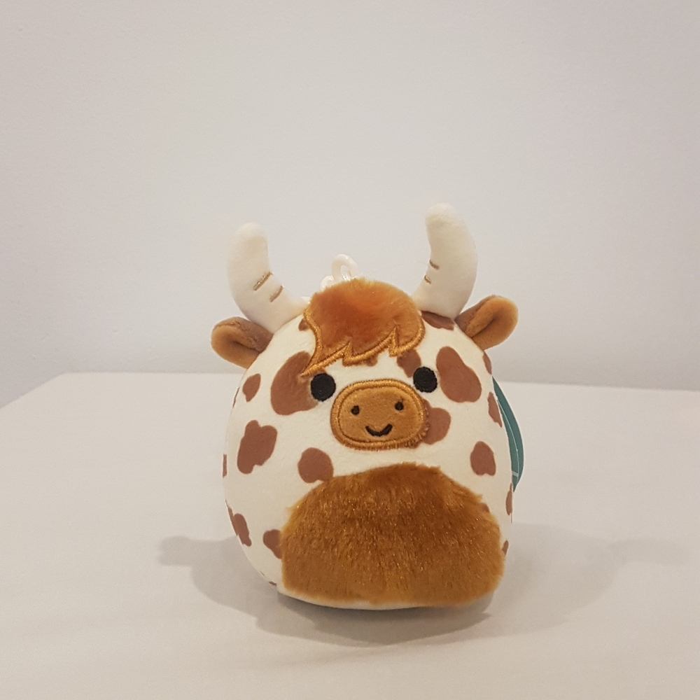 Alonzo Clip Highland Cow Squishmallow